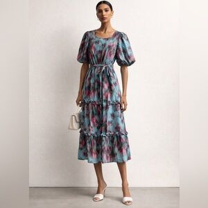 NWT Mark & James by Badgley Mischka Floral Midi Dress | Size M